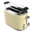 Cecotec Grille-pain vertical Toast&Taste 1000 Retro Double Beige