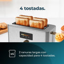 Cecotec Grille-pain vertical Touch&Toast Extra Double