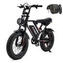 HiQiS S8 – Vélo électrique fat bike 20 pouces avec porte-bagages