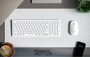 ALOGIC Echelon Compact USB-C Rechargeable Bluetooth Keyboard & Mouse for Mac (White), US(Cable and Giftbox Included) FRENCH