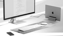ALOGIC Echelon USB-C Rechargeable Bluetooth Full Size Keyboard for Mac (White) FRENCH
