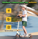 Isinwheel S6 Verstellbarer Elektroroller für Kinder, Orange