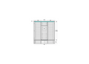 HARVIA SAUNA TONNEAU KASKI 240 PANORAMA ÜBERDACHUNG HRA-080-0234