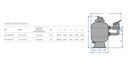 PENTAIR FILTRE CRISTAL FLO SIDE D600 + VANNE STA-050-0112