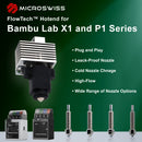 Microswiss FlowTech™ Hotend for Bambu Lab X1/X1C - DiamondBack - Diamond Tip - Standard Flow