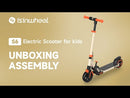 Isinwheel S6 Trottinette Electrique Enfant réglable Bleu