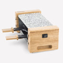 Raclette et pierre à cuire design bois H.Koenig