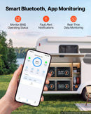 VEVOR Batterie Lithium LiFePO4 24 V 100 Ah 4000+ Cycles BMS 100 A Bluetooth pour Camping-cars, Moteurs Pêche Traîne, Systèmes Solaires, Connexion 8P2S, 2560 Wh, Protection contre Basses Températures - image 6