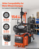 VEVOR Démonte-Pneu 1100W Machine à Pneus avec Bras d'Assistance Indépendant, Serrage Extérieur 12"-22", Intérieur 12"-26", Largeur de Jante Jusqu'à 15", Commande à Pédale, Atelier Réparation et Garage - image 3