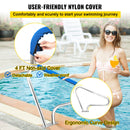 VEVOR Rampe Piscine Inox 121,9x91,5cm, Main Courante 113kg Rail Barre d'Appui de Piscines Tube 4,83cm Épaisseur 2mm avec Housse Poignée 1,2m 4 Ancres pour Sortie Entrée Piscine Spa Parc Aquatique - image 4