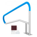 VEVOR Rampe Piscine, 1395 x 810 mm, Main Courante Piscine Acier Inoxydable avec Plaque de Base, Barre d'Appui de Sécurité Antirouille, Accessoires, pour Piscines, Intérieur, Extérieur, Terrasses, Spas - image 2