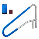 VEVOR Rampe Piscine 137x81 cm Main Courante Piscine Acier Inox 304 Charge 100 kg Barre de Sécurité pour Bords de Piscines, Parcs Aquatiques, Centres Spa, avec Housse Antidérapante, Montage Encastré - image 2