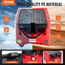 VEVOR Réservoir Diesel Portable, 182 L, Cuve de Ravitaillement Carburant, Pompe de Transfert 12 V, 40 L/min, Tuyau 4 m, Buse Ravitaillement Auto, pour Véhicules Appareils Agriculture Industrie, Orange - image 3