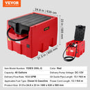 VEVOR Réservoir Diesel Portable, 182 L, Cuve de Ravitaillement Carburant, Pompe de Transfert 12 V, 40 L/min, Tuyau 4 m, Buse Ravitaillement Auto, pour Véhicules Appareils Agriculture Industrie, Orange - image 8