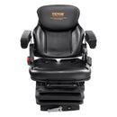 VEVOR Siège de Chariot Élévateur Universel Siège de Tracteur Rabattable Dossier à Angle Réglable Micro-interrupteur Ceinture de Sécurité Accoudoirs 3 Niveaux Absorption Chocs pour Chargeur Excavateur - image 10