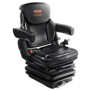 VEVOR Siège de Chariot Élévateur Universel Siège de Tracteur Rabattable Dossier à Angle Réglable Micro-interrupteur Ceinture de Sécurité Accoudoirs 3 Niveaux Absorption Chocs pour Chargeur Excavateur