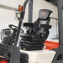 VEVOR Siège de Chariot Élévateur Universel Siège de Tracteur Rabattable Dossier à Angle Réglable Micro-interrupteur Ceinture de Sécurité Accoudoirs 3 Niveaux Absorption Chocs pour Chargeur Excavateur - image 9