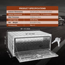 VEVOR Boîte à Outils pour Camion 91,4×61×61 cm Coffre Sous-châssis Fixation Inférieure Caisse de Stockage en Alliage d'Aluminium Solide avec Serrure et Clés pour Remorque Pick-up Véhicules Transport - image 8