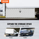 VEVOR Boîte à Outils pour Camion 121,9×43×46 cm Coffre Sous-châssis Fixation Inférieure Caisse de Stockage en Alliage d'Aluminium Solide avec Serrure et Clés pour Remorque Pick-up Véhicules Transport - image 3