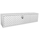 VEVOR Boîte à Outils pour Camion 152,4×43,2×45,7 cm Coffre Sous-châssis Fixation Inférieure Caisse de Stockage en Alliage d'Aluminium avec Serrure et Clés pour Remorque Pick-up Véhicules Transport