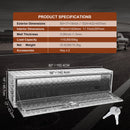 VEVOR Boîte à Outils pour Camion 152,4×43,2×45,7 cm Coffre Sous-châssis Fixation Inférieure Caisse de Stockage en Alliage d'Aluminium avec Serrure et Clés pour Remorque Pick-up Véhicules Transport - image 8