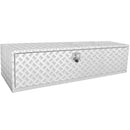 VEVOR Boîte à Outils pour Camion 152,4×61×61 cm Coffre Sous-châssis Fixation Inférieure Caisse de Stockage en Alliage d'Aluminium Solide avec Serrure et Clés pour Remorque Pick-up Véhicules Transport