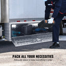 VEVOR Boîte à Outils pour Camion 152,4×61×61 cm Coffre Sous-châssis Fixation Inférieure Caisse de Stockage en Alliage d'Aluminium Solide avec Serrure et Clés pour Remorque Pick-up Véhicules Transport - image 4