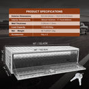 VEVOR Boîte à Outils pour Camion 152,4×61×61 cm Coffre Sous-châssis Fixation Inférieure Caisse de Stockage en Alliage d'Aluminium Solide avec Serrure et Clés pour Remorque Pick-up Véhicules Transport - image 8