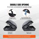VEVOR Coffre de Toit 370 L, Porte-Bagages de Toit Coque Rigide en ABS, avec Ouverture Double-Face 2 Sangles Renforcées, Aérodynamique, pour la Plupart des Barres Transversales, Voiture, SUV, Noir - image 5