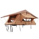 VEVOR Tente de Toit Rigide pour 2-3 Personnes, Tente de Camping pour Véhicules Pliable et Imperméable, avec Échelle Télescopique, Matelas et Housse en PVC, pour Jeep SUV Pick-up Camion Voiture, Voyage - image 10