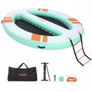 VEVOR Quai Flottant Gonflable 3,05x2,44 m Plateforme de Quai Gonflable pour Piscine Plage Mer Lac Réunions de Famille Sorties Amis Activités Nautiques avec Sac de Transport Portable, Échelle Amovible - image 10