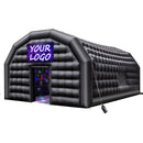 VEVOR Tente de Fête Gonflable, 9 x 6 x 4 m, Tente Cube Gonflable, Discothèque Boîte de Nuit Club à Gonfler avec Souffleur 1100 W, Sac de Sable, 2 Fenêtres, pour Évènement, Anniversaire, Mariage, Noir