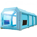 VEVOR Cabine de peinture gonflable 12x5x4 m, tente peinture gonflable automobile en tissu oxford 210 D, avec 2 souffleurs puissants et système de filtre à air, station de travail pour garage, atelier - image 2