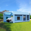 VEVOR Cabine de Peinture Gonflable 8,5x4,8x3,3 m, Tente Peinture Gonflable Automobile avec Souffleurs Puissants 950 W + 750 W et Système de Filtration, Station de Travail pour Pose de Peinture Atelier - image 9