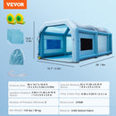 VEVOR Cabine de Peinture Gonflable 8x4,5x3,3 m Tente Peinture Gonflable Automobile en Tissu Oxford 210D avec Système de Filtration 2 Souffleurs Station de Travail pour Pose de Peinture Atelier Garage - image 8