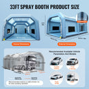 VEVOR Cabine de Peinture Gonflable 10x6x4 m Tente Peinture Gonflable Automobile en Tissu Oxford 210D avec Système de Filtration 2 Souffleurs Station de Travail pour Pose de Peinture Atelier Garage - image 9