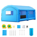 VEVOR Cabine de Peinture Gonflable 7x4x2,75 m Souffleurs de 550W+750W Bleu, Tente de Pulvérisation Portable à Toit Arqué, Filtre en Coton, pour Voiture, Camion Pickup, Meubles et Grandes Pièces - image 10