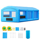 VEVOR Cabine de Peinture Gonflable 8,5x4,5x3 m Souffleurs de 750W+950W Bleu, Tente de Pulvérisation Portable avec Filtre en Coton, Toit Arqué, pour Pickup de Taille Pleine et Petit Bateau à Moteur - image 10