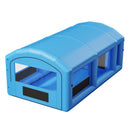 VEVOR Cabine de Peinture Gonflable 7x4x2,75 m Souffleur de 550W+750 W Bleu, Tente de Pulvérisation Portable à Toit Arqué, Filtre en Coton et Espace Vestiaire, pour VTT, Moto et Meubles Taille Moyenne - image 11