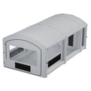 VEVOR Cabine de Peinture Gonflable 9x4,8x3,6 m Souffleurs de 750W+950W Gris, Tente de Pulvérisation Portable avec Filtre en Coton et Espace Vestiaire, Toit Arqué, pour Pickup et Petit Bateau à Moteur - image 11