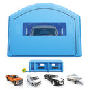 VEVOR Cabine de Peinture Gonflable 10x6x4 m Souffleurs de 950W+1100W Bleu, Tente de Pulvérisation Portable avec Filtre en Coton et Espace Vestiaire, Toit Arqué, pour Pickup et Petit Bateau à Moteur