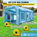 VEVOR Cabine de Peinture Gonflable Automobile 8x4,5x3m, Tente Gonflable Auto Pulvérisation Peinture Extérieur avec Souffleurs de Gonflage de Ventilation 950/330W pour Voiture - image 7