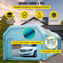 VEVOR Cabine Peinture Voiture 8x4x3m, Tente Pulvérisation Gonflable Garage Tissu Oxford 210D PVC Souffleur Gonflage 950W Souffleur de Ventilation 330W Tente Tunnel pour Camping Mécaniciens Automobile - image 4