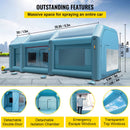 VEVOR Cabine Peinture Voiture 8x4x3m, Tente Pulvérisation Gonflable Garage Tissu Oxford 210D PVC Souffleur Gonflage 950W Souffleur de Ventilation 330W Tente Tunnel pour Camping Mécaniciens Automobile - image 5