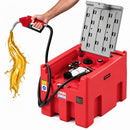 VEVOR Réservoir Diesel Essence Portable 440 L Cuve de Ravitaillement 37,8 L/min Pompe de Transfert 12 V, Tuyau 4 m, Pistolet de Ravitaillement Auto, Réservoir pour Transfert Transport Carburant, Rouge - image 2