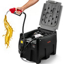 VEVOR Réservoir Diesel Portable 220 L Cuve de Ravitaillement 40 L/min avec Pompe de Transfert Électrique 12 V Tuyau en Caoutchouc 4 m Réservoir de Transfert Diesel pour Transport de Carburant, Noir