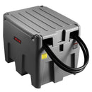 VEVOR Réservoir Diesel Portable 220 L Cuve de Ravitaillement 40 L/min avec Pompe de Transfert Électrique 12 V Tuyau en Caoutchouc 4 m Réservoir de Transfert Diesel pour Transport de Carburant, Gris