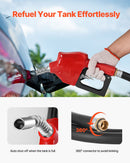 VEVOR Réservoir Diesel Portable 220 L Cuve de Ravitaillement 40 L/min avec Pompe de Transfert Électrique 12 V Tuyau en Caoutchouc 4 m Réservoir de Transfert Diesel pour Transport de Carburant, Rouge - image 6