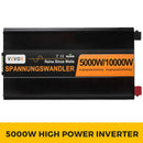 VEVOR Onduleur à onde sinusoïdale pure, 5000 W 10000 W, convertisseur de tension DC 24 V à 230 V AC écran LCD USB ventilateur de refroidissement à grande vitesse en aluminium avec télécommande filaire - image 3
