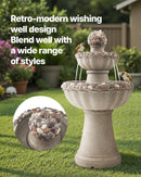 VEVOR Fontaine Extérieure de Jardin, Hauteur 93 cm, Cascade Moderne à 2 Niveaux, Fontaine en Fibre de Verre et Résine, avec Pompe à Eau, pour Jardins, Terrasses, Arrière-cour, Décoration d'Intérieur - image 3